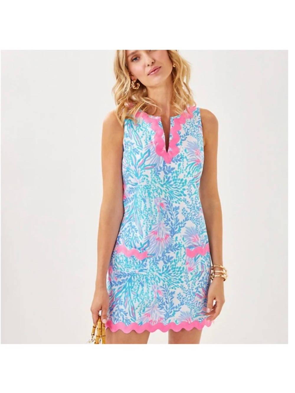 NWT LILLY PULITZER romey shift romper in via Del Mar